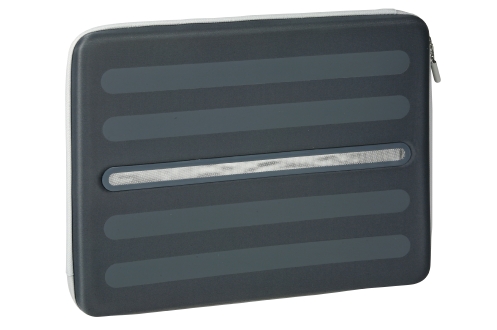 Housse noir et gris en polyester pour ordianteur portable 15,4 
