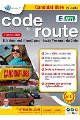 Vie pratique et culture AVANQUEST PERMISCANDIDATLIBRE-Possibilité de dialoguer en ligne avec un moniteur diplômé / Plus de 240 questions corrigées / Contient tous les outils vidéo, multimédia et livre de code