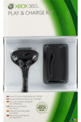 Microsoft Accessoires Xbox 360 MICROSOFT PLAY & CHARGE KIT