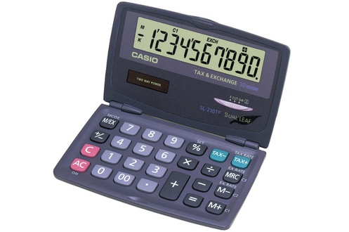 Calculatrice 4 op�rations CASIO SL 210 TE
