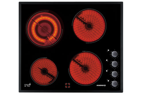 Table vitroc&eacute;ramique ROSIERES RVM 644 PN NOIR
