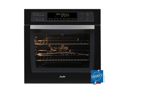 Four multifonction - Air brassé / Porte froide - Nettoyage par pyrolyse / Afficheur "Saveurs plus" : préconisation de la température / 15 modes de cuisson