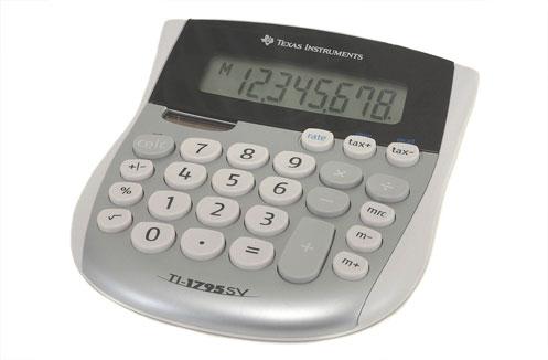 Calculatrice 4 op�rations TEXAS INSTRUMENTS TI 1795 SV