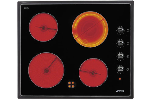 Table vitroc&eacute;ramique SMEG SE 631 C NOIR