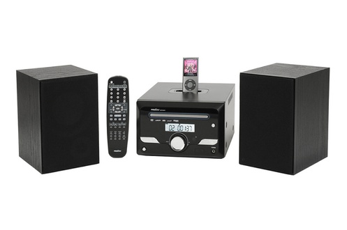 Chaîne Hi Fi PROLINE MDVD 62IP-Film ou musique... vivez le cinéma chez vous ! Profitez de vos morceaux préférés depuis votre baladeur iPod en le plaçant directement sur la chaîne qui possède une station d'accueil. Regardez vos films préférés grâce à son lecteur DVD. Cette chaîne lit les DVD enregistrés en mode MPEG4, mais également vos CD audio ! Vous apprécierez son port USB pour connecter un baladeur MP3 ou une simple clef USB .  Le tuner50 présélections vous offre une programmation de vos stations favorites.Augmentez ou baissez le volume, changez vos stations radio... Pilotez toutes les fonctions principales avec la télécommande.