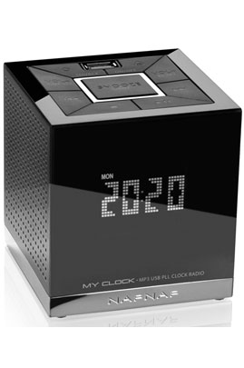 Tuner num�rique FM / Alarmes : radio, buzzer ou MP3/USB / Simple programmat