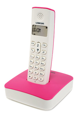 T&eacute;l&eacute;phone sans fil LOGICOM RIVA POP 250 ROSE