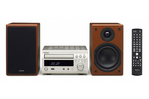 Chaîne Hi Fi DENON D-M37 ARGENT/BOIS-Puissance 2 x 30 watts / Lecture MP3 / WMA 9 / Port USB / Façade aluminium