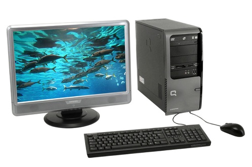 Unité centrale avec écran HP COMPAQ SR5526FR + 22"