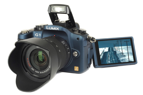 Appareil photo reflex PANASONIC DMC-G1 BLEU + 14-45