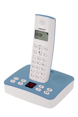 T&eacute;l&eacute;phone sans fil LOGICOM RIVA 450 BLEU