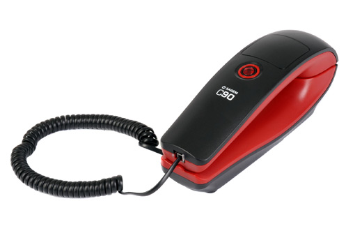 Téléphone filaire SAGEM C 90 ROUGE-Taille compact / Mode secret