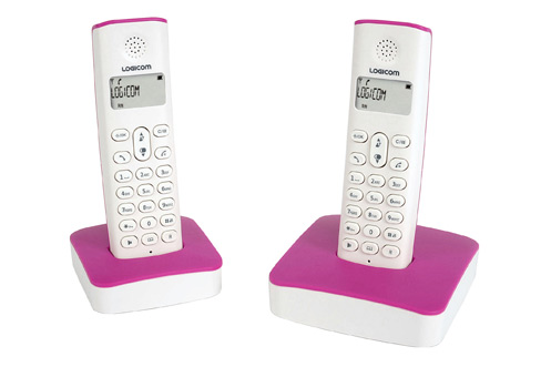 T&eacute;l&eacute;phone sans fil LOGICOM RIVA 252 POP ROSE