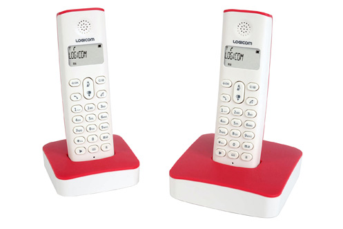 T&eacute;l&eacute;phone sans fil LOGICOM RIVA 252 POP ROUGE