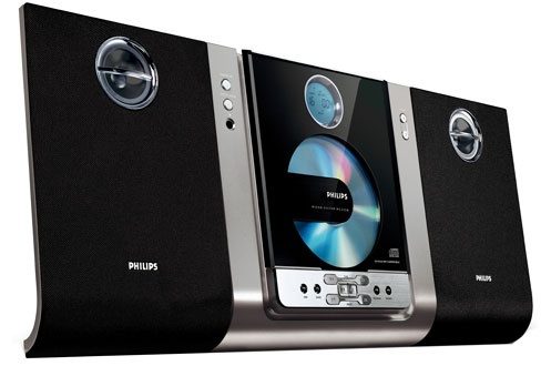 Chaîne Hi Fi PHILIPS MC235B - Philips - :.Puissance RMS 2 x 5 watts / Lecteur CD/ CD-R / CD-RW / Chargement tiroir motorisé / Fixation murale