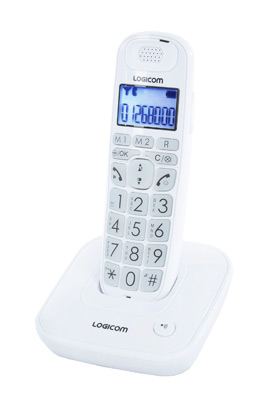 T&eacute;l&eacute;phone sans fil LOGICOM GT 300 BLANC