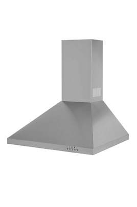 Hotte d�corative murale 90 cm / D�bit d'air de 550 m3/h / Commandes m�caniq