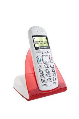 T&eacute;l&eacute;phone sans fil SAGEM D 27T ROUGE