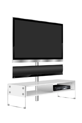 Meuble t&eacute;l&eacute;viseur YAMAHA KINSEI BLANC