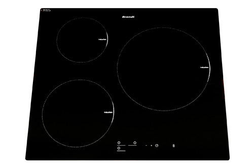 Table induction BRANDT TI116B NOIR-Puissance maximale du foyer principal : 3600 Watts / 3 minuteurs / 9 positions de cuisson