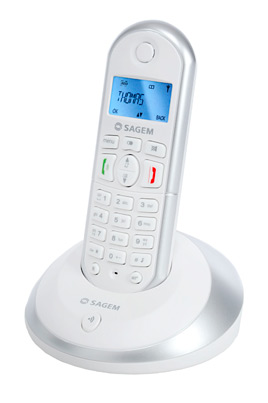 T&eacute;l&eacute;phone sans fil SAGEM D21T BLANC