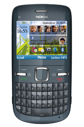 Mobile nu NOKIA C3 GRAPHITE