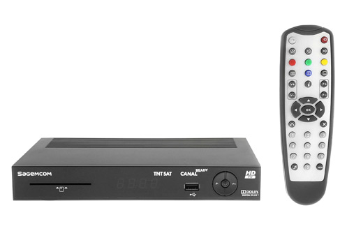 Récepteur TNT par satellite SAGEMCOM DS 87 HD-Récepteur TNTSAT / TNT + TNT HD par satellite sur ASTRA / Carte viaccess fournie / Canal ready