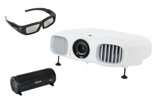 Vidéoprojecteur EPSON EH-TW6000W-Technologie Tri-LCD 3D - Connectivité sans fil / Full HD 1080p (1920x1080 pixels) / 2200 Ansi Lumens - contraste 40 000:1 / 2 HDMI - 1 paire de lunettes 3D fournie