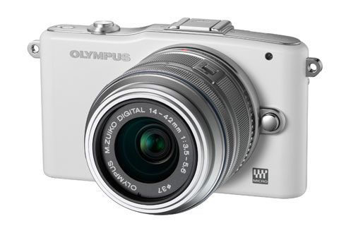 Appareil photo compact OLYMPUS PEN E-PM1 BLANC+14-42 MM