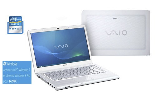 PC portable SONY VAIO VPC-CA3S1E/W.FR5