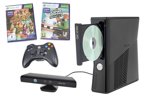 Consoles Xbox 360 MICROSOFT XBOX 4GO + KINECT + LAPINS CRETINS