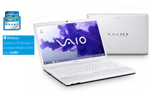 PC portable SONY VAIO VPC-EJ3B1E/W.FR5