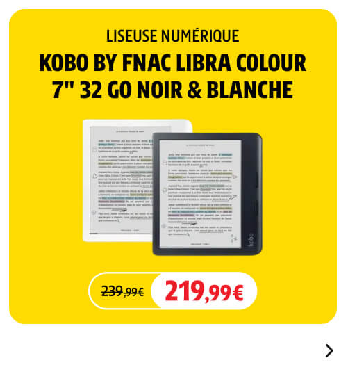 Liseuse eBook Kobo Liseuse numerique Kobo by Fnac Libra Colour 7'' 32 Go Blanc