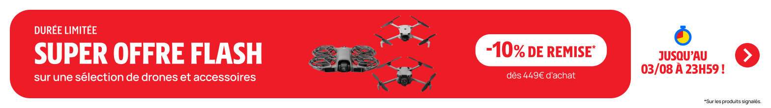 Remise bas de panier Drones