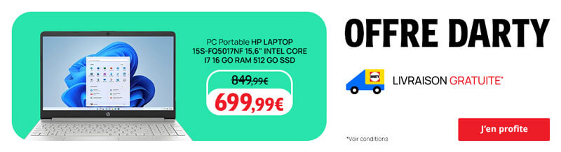 Offre Darty PC portable HP