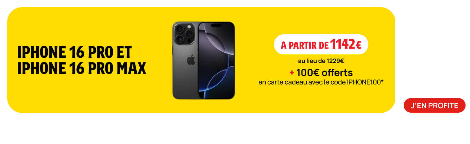 Vente flash iPhone 16 Pro, Pro Max