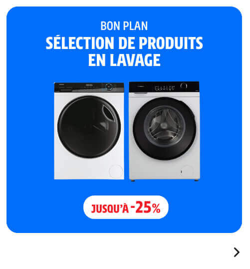Sélection de produits en lavage