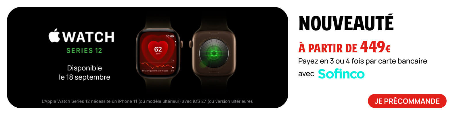 Nouveauté Apple Watch Series 12