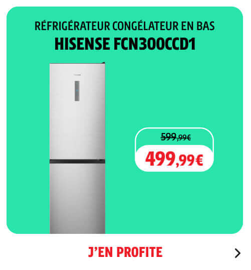 Réfrigérateur congélateur en bas Hisense 