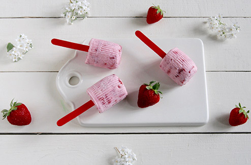 Pas à pas : petites glaces à la fraise