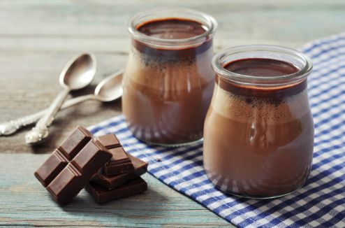Petits pots de crème au chocolat sans lactose