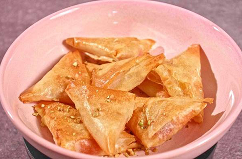 Bricks façon chaussons aux pommes, à la compote de pommes et d'abricot