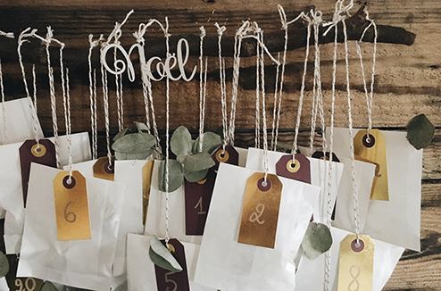 DIY : le calendrier de l'Avent branché et écolo
