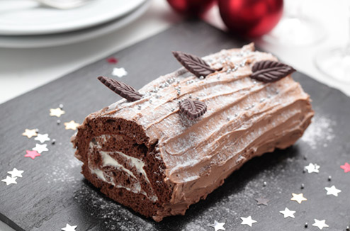 Bûche au chocolat express 