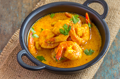 Curry de crevettes avec le Companion de Moulinex