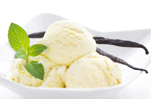 Glace à la vanille