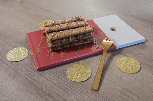 Mille-feuille de gavottes au chocolat