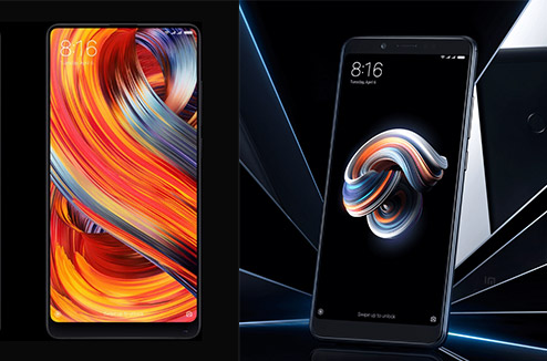 Xiaomi Mi Mix 2S et Redmi Note 5 : des mobiles beaux et puissants
