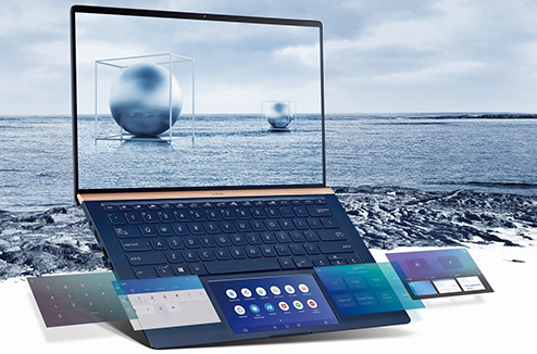Zoom sur les PC portables doubles écrans