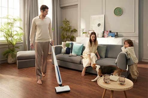 La solution ultra-rapide pour des sols nets en un seul passage ! 